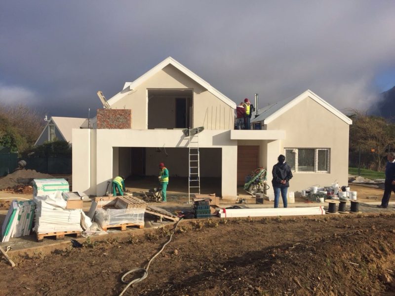 Eco house building progress