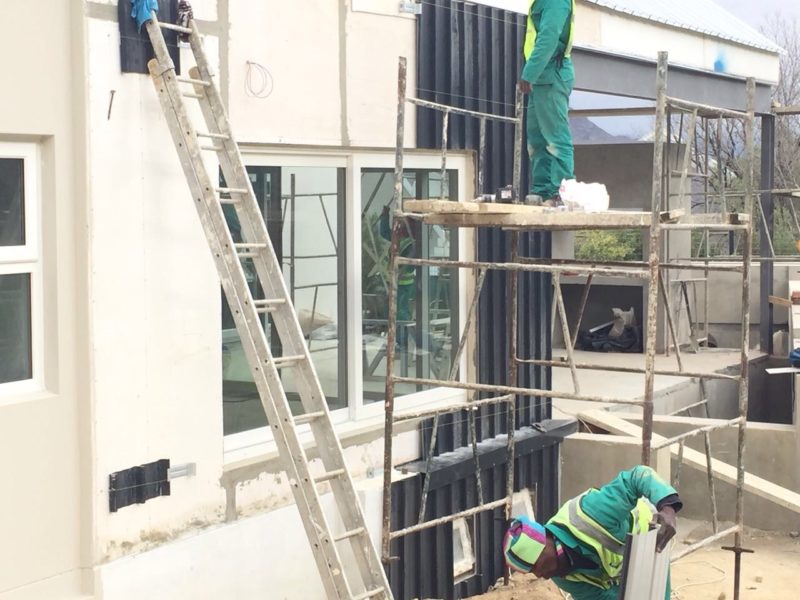 20170810 external building attaching metal panel cladding