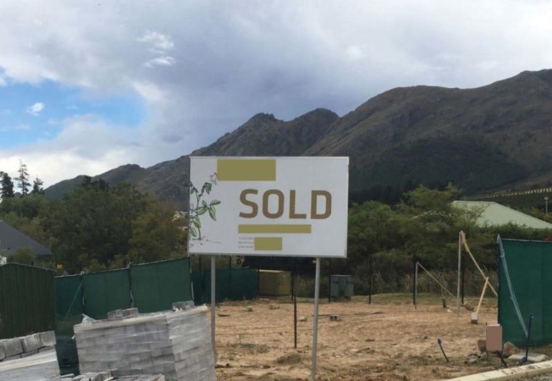 New eco estate first plot sold