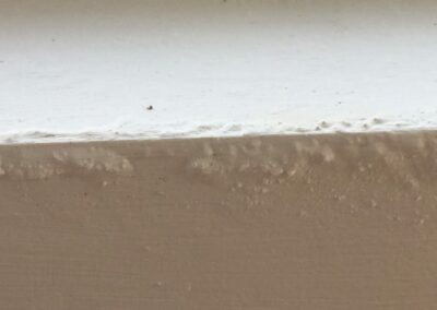 20200126 damp window cill - Builder's shoddy work