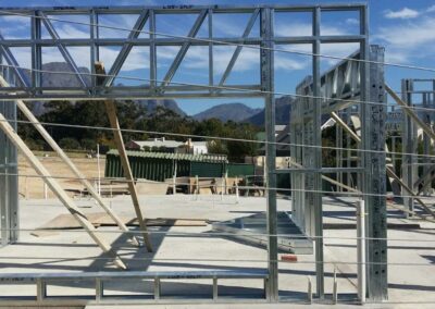 Light steel frame of sitting room and guest bedroom