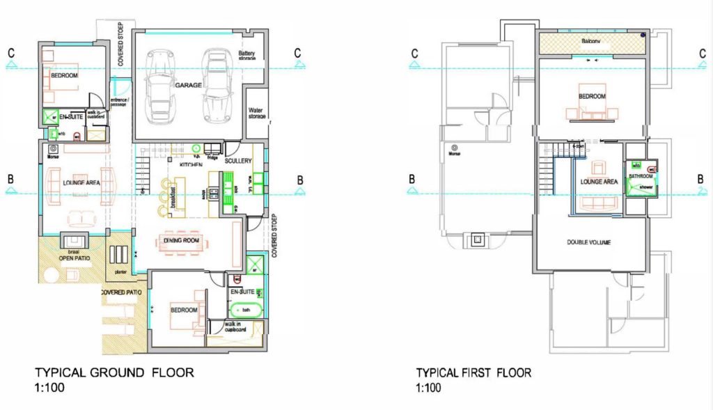 Plan of the 3-bedroom house in building nightmare
