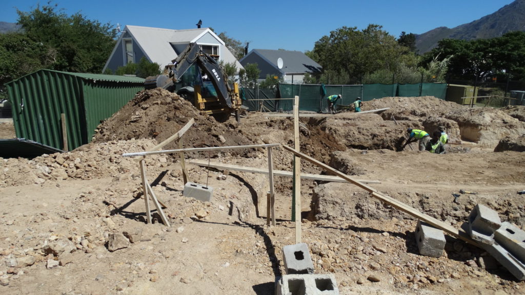 Early foundation of eco home build