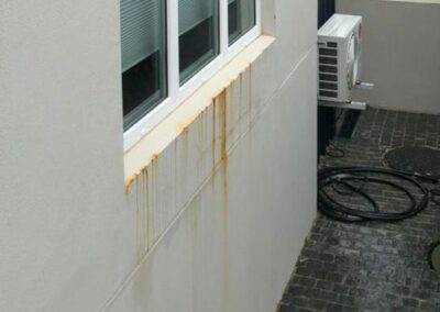 Rust in west gable