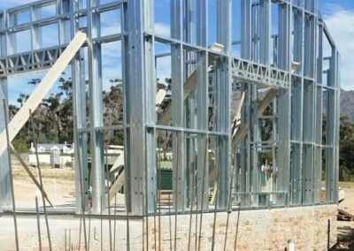 Light steel structure of guest bedroom