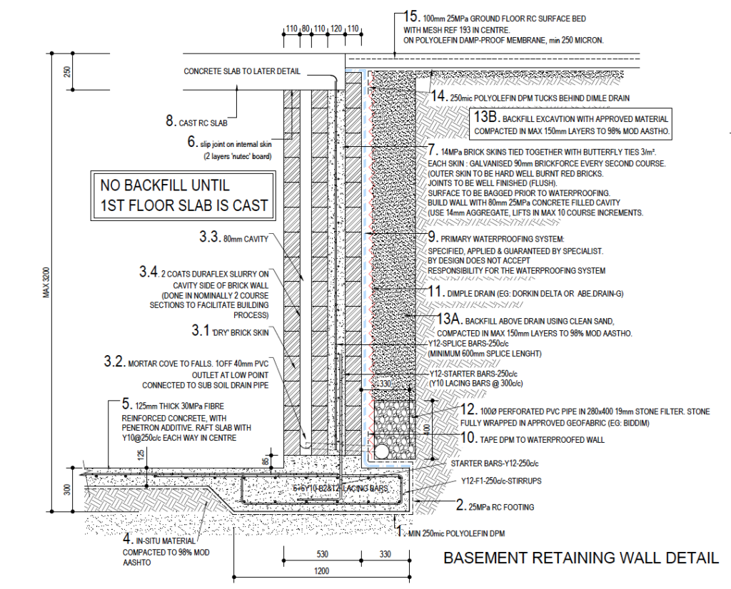  Engineer's drawing  cellar